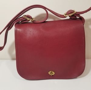 Vintage Coach Stewardess Bag Red 9525